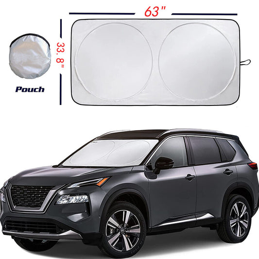 6333.8'' Car Windshield Sunshade Sun Shade W/pouch Blocks Heat and Sun