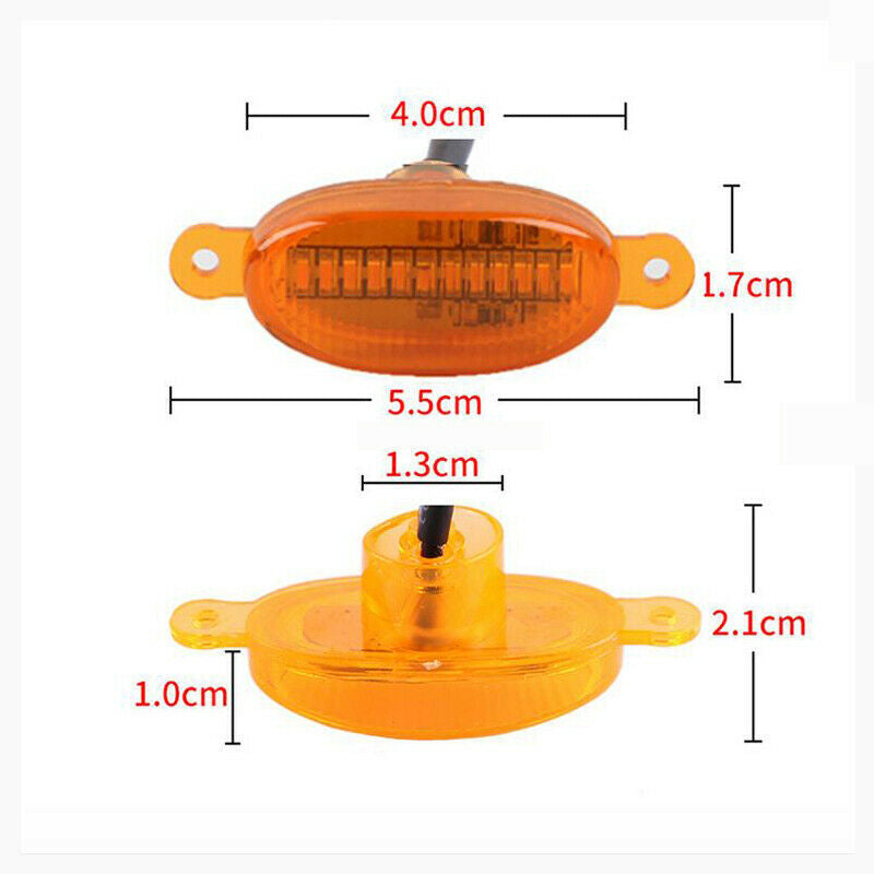 4Pcs for Nissan Titan 2012-2021 Grille LED Amber Light Style Grill Trim Q