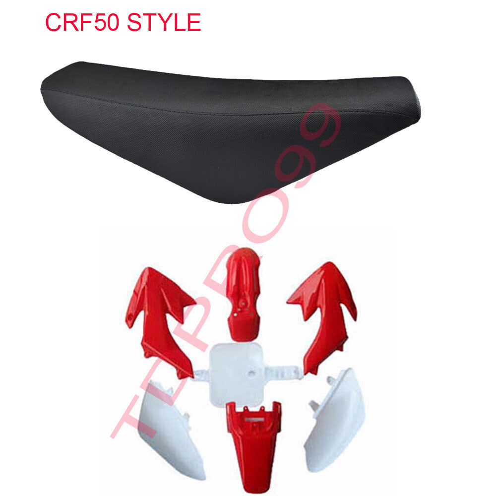 for Seat + Plastic Mudguard Kit for CRF50 Motocross Bikes (110cc  125cc)