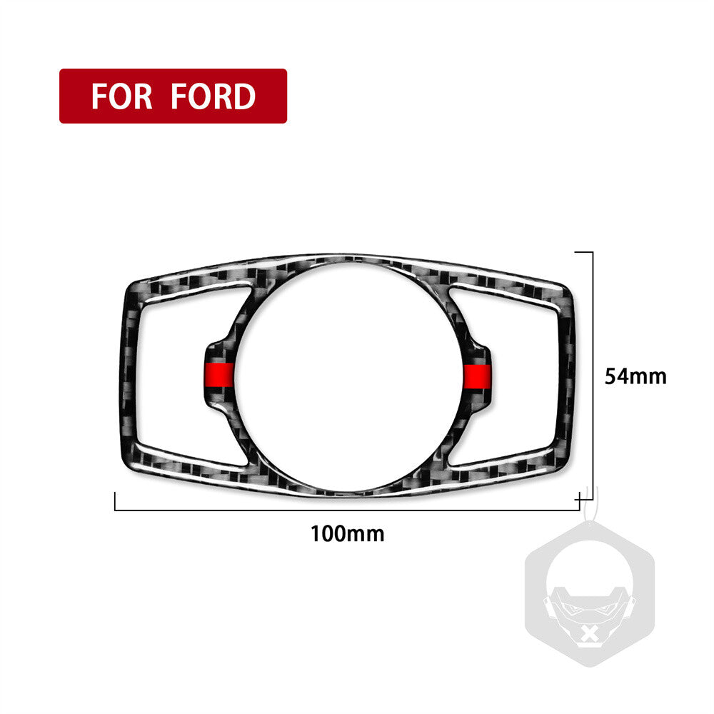 Carbon Fiber Interior Headlight Switch Panel Trim for Ford Fusion Mondeo 2013-19