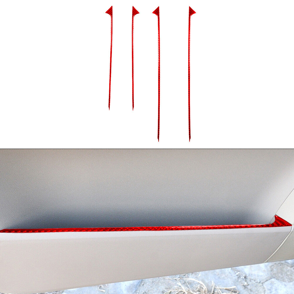 Red Carbon Fiber Interior Dashboard Strip Cover Trim for Honda S2000 2004-2009 v