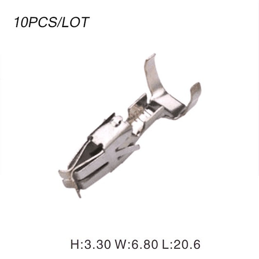 10PCS Car Truck Automobiles Female N 907 327 03 Copper Fuse Box Terminal 4.8mm