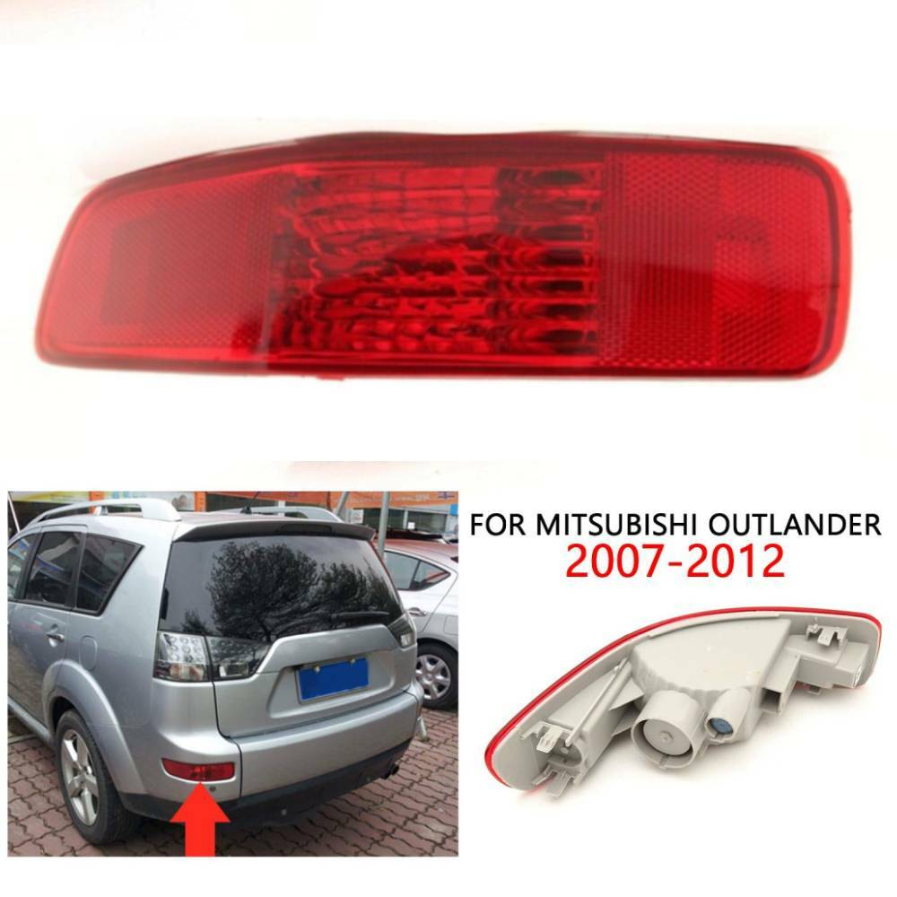The left rear bumper reflector light is suitable for Mitsubishi Outlander 2007 - 2012