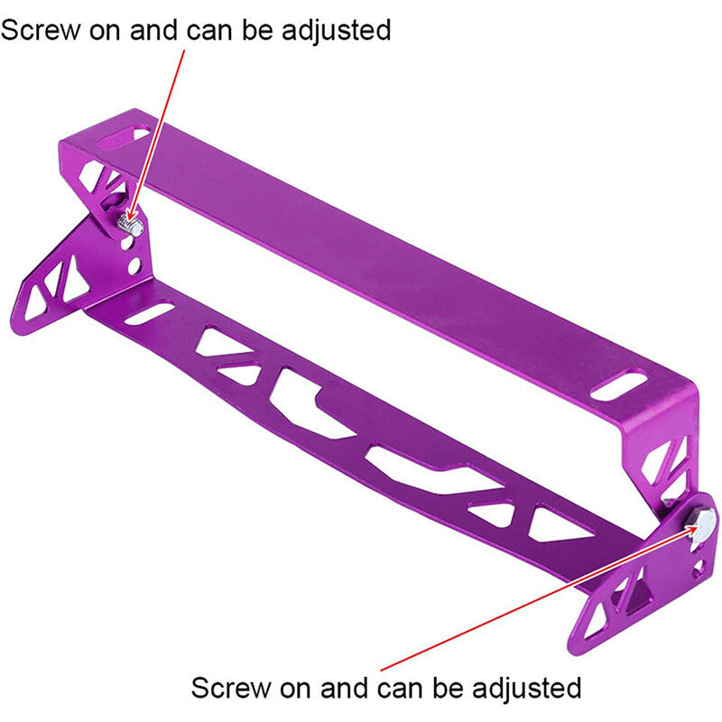 Universal Adjustable Tilt License Plate Frame Holder Aluminum Bracket Mount