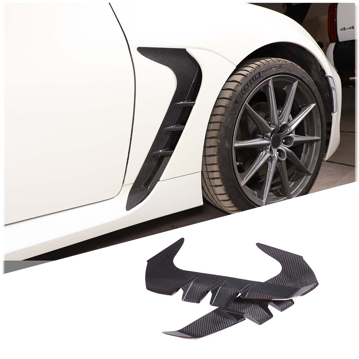 Carbon fiber side fender vent trim for 2022-2024 for Subaru BRZ/ GR86 n