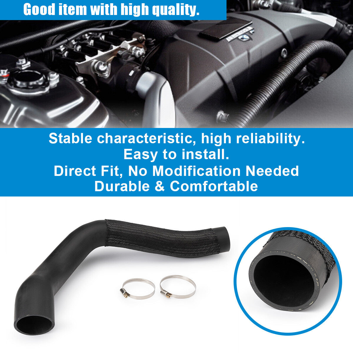 For Pajero NS NT 3.2L Diesel Throttle Body To Intercooler Pipe Hose v