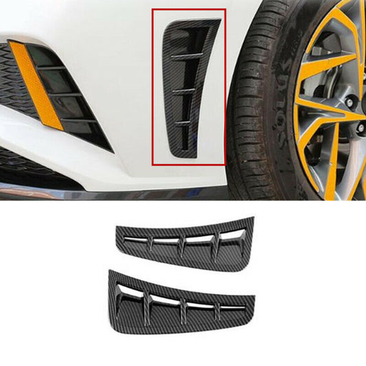 Carbon Fiber Side Fender Air Outlet Vent Cover Trim for Hyundai Sonata 2020-2022
