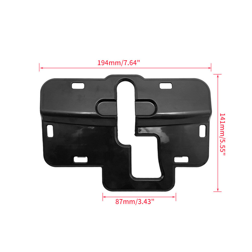 Black Hood Lock Bolt Dust-Proof Gap Protection Cover Trim for Dodge Charger 15+