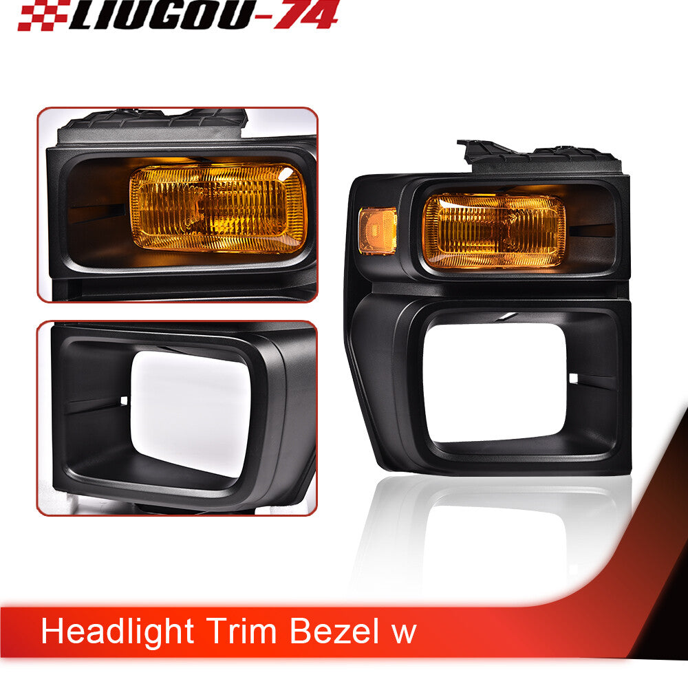 Headlight trim with parking turn signal light passenger right hand suitable for E150- v