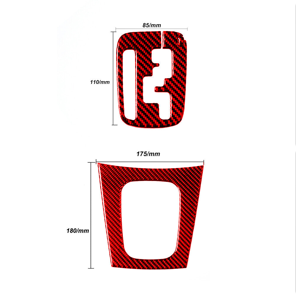 Red Rear Storage Box Panel Trim Cover Carbon Fiber For 350Z 2006-2009 v