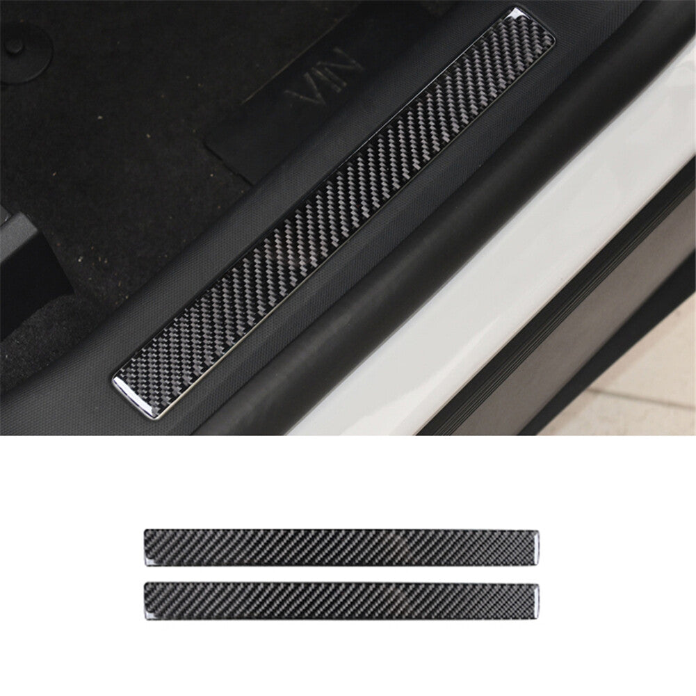 Carbon Fiber Radio Player Panel Cover Trim Sticker for Mustang 2005-2009 v