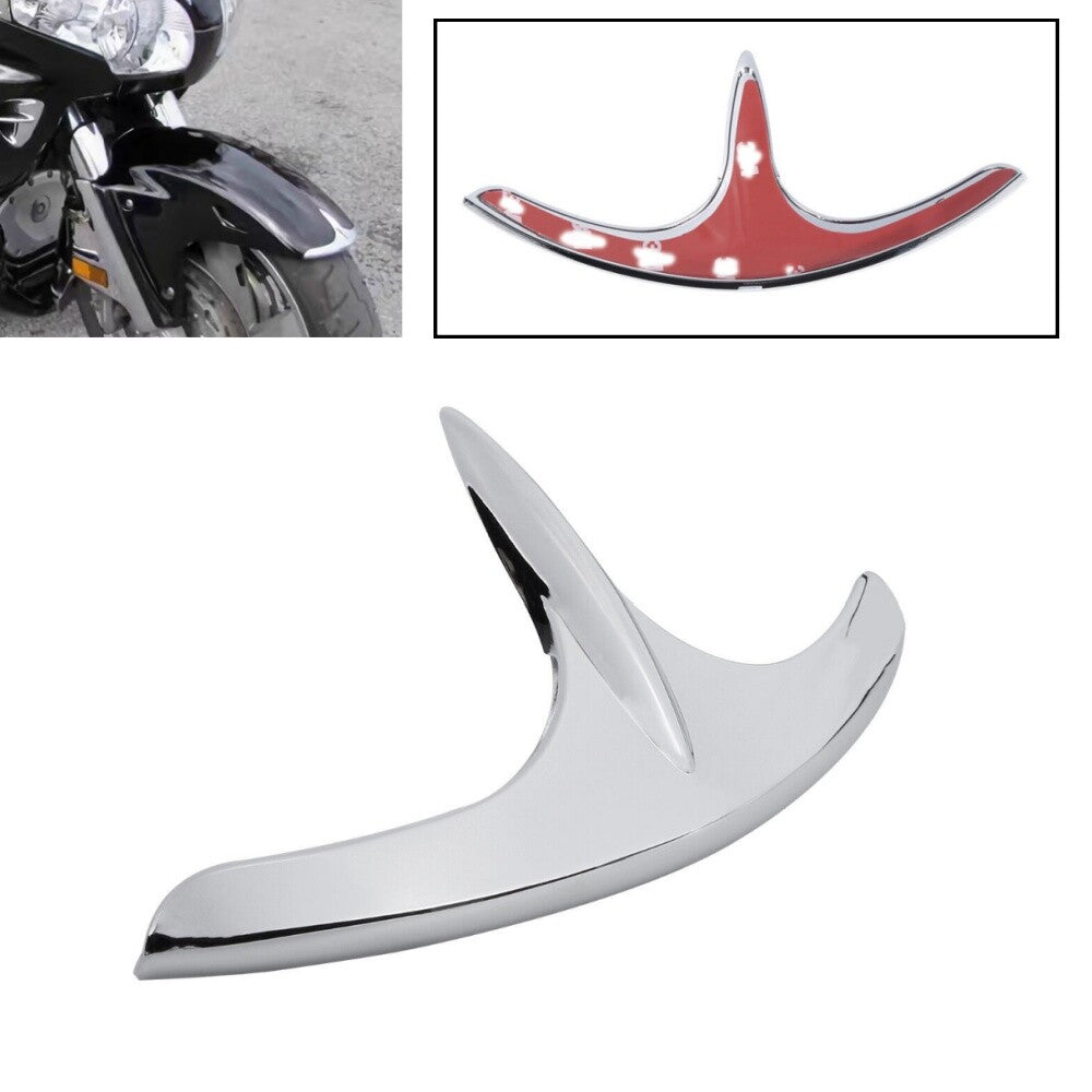 Chrome Front Fender Fairing Tip Trim Decoration for Honda Goldwing GL1800 01-17