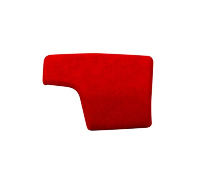 Red suede leather gear shift knob cover is suitable for Audi for A6 and A7. (2019-21)