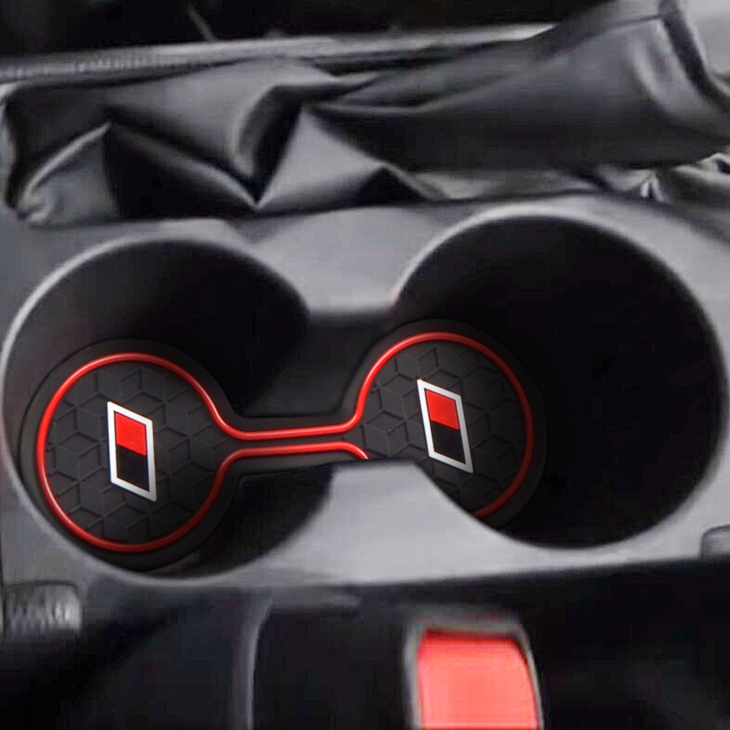 Gate Slot Cup Mat for Toyota Yaris 2020 2021 Hybrid GR Sport Accessories Pad RED