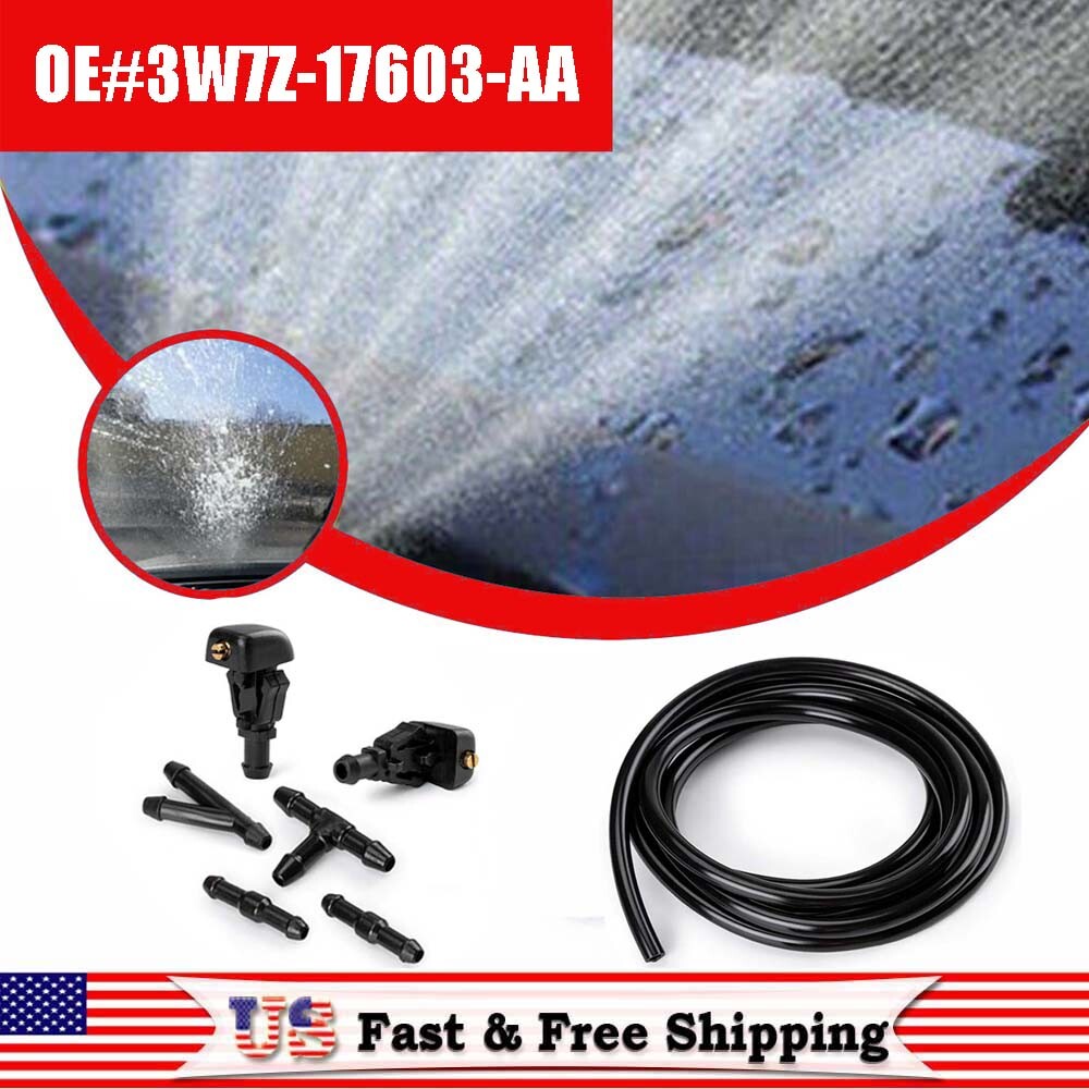 2x Windshield Wiper Washer Fluid Jet Nozzle  for ford  F-150 2004-2014 3W7Z17603AA Q