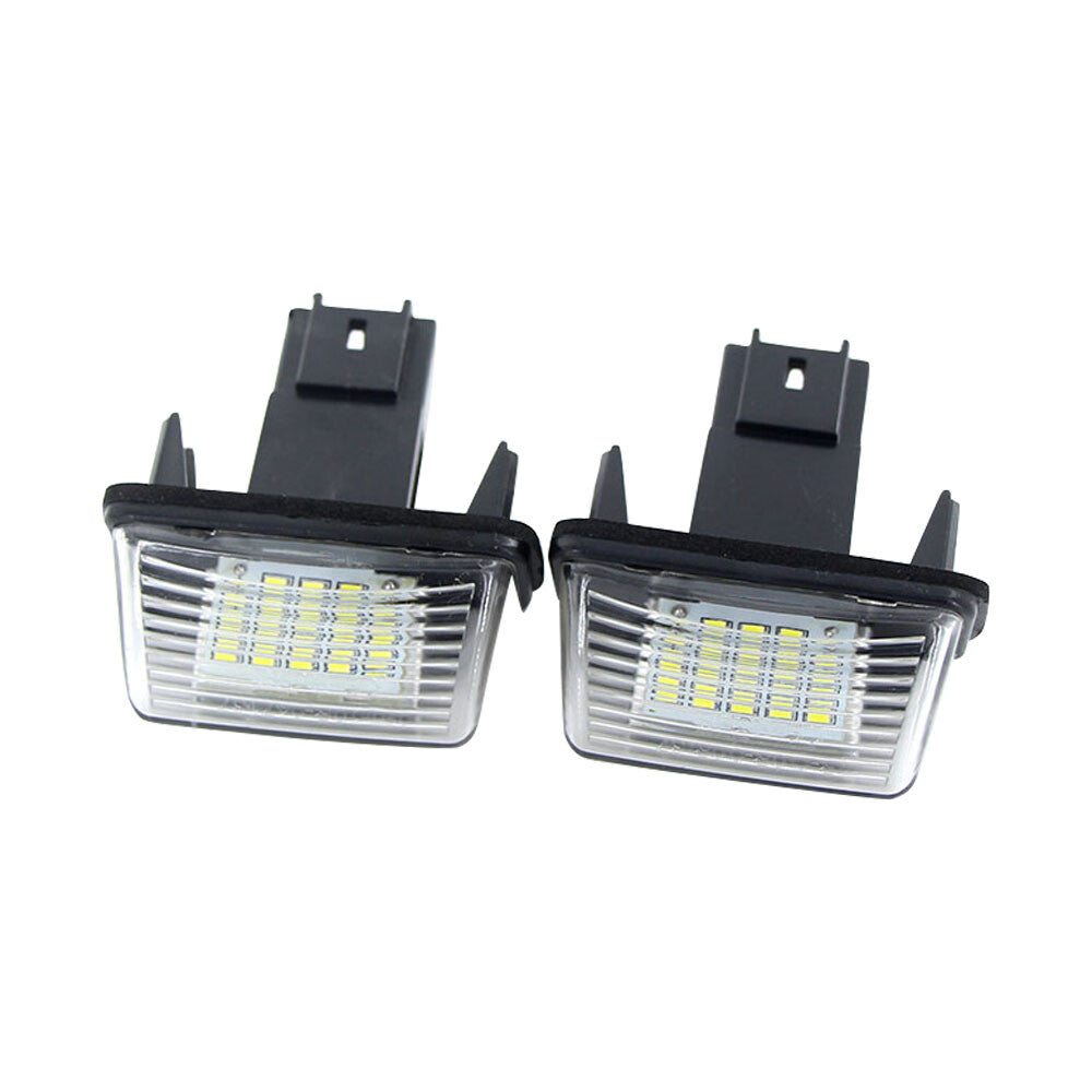 2Pcs 18LED License Number Plate Light For Partner C3 for C4 C5 206 207 406 407 5008 Q