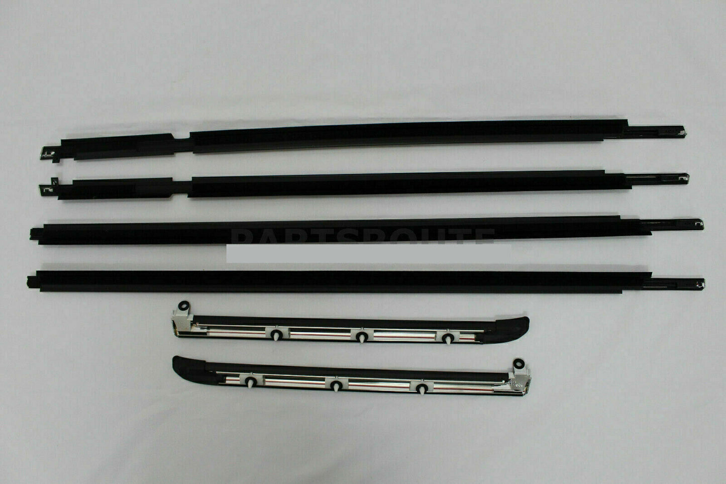 for Lexus GX470 Prado 03-09 QuarterDoor Belt Moulding Weatherstrip Set W/Chrome