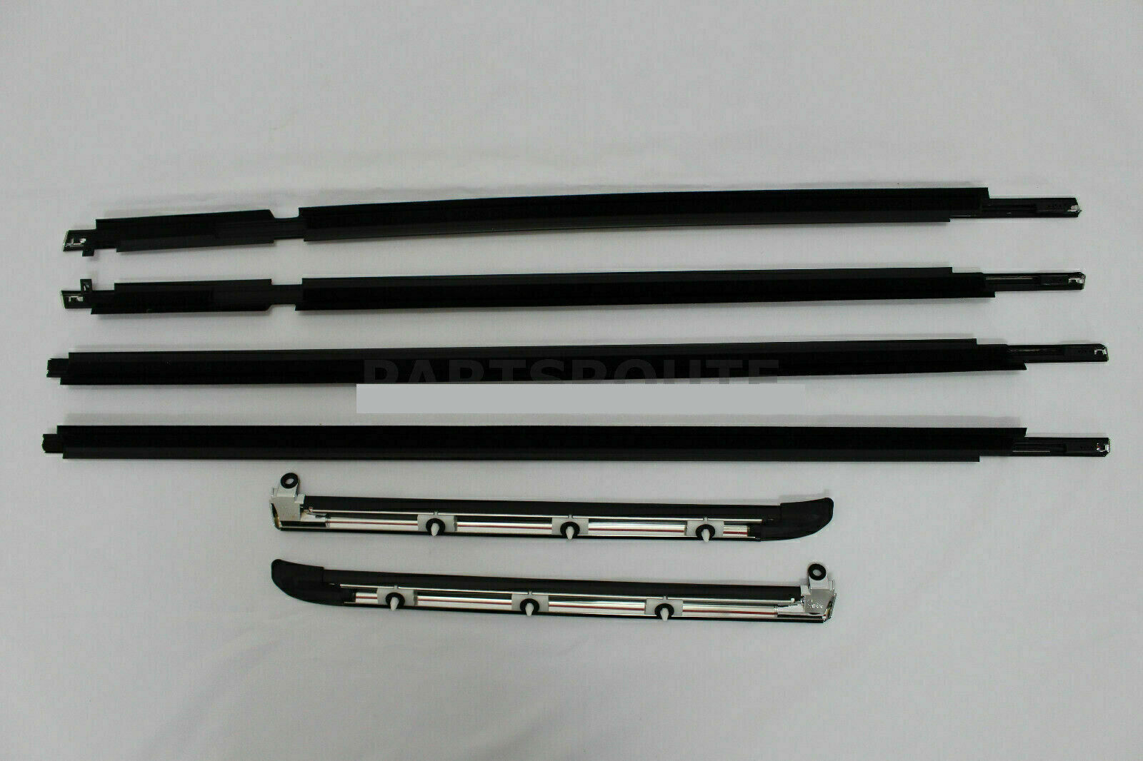 for Lexus GX470 Prado 03-09 QuarterDoor Belt Moulding Weatherstrip Set W/Chrome