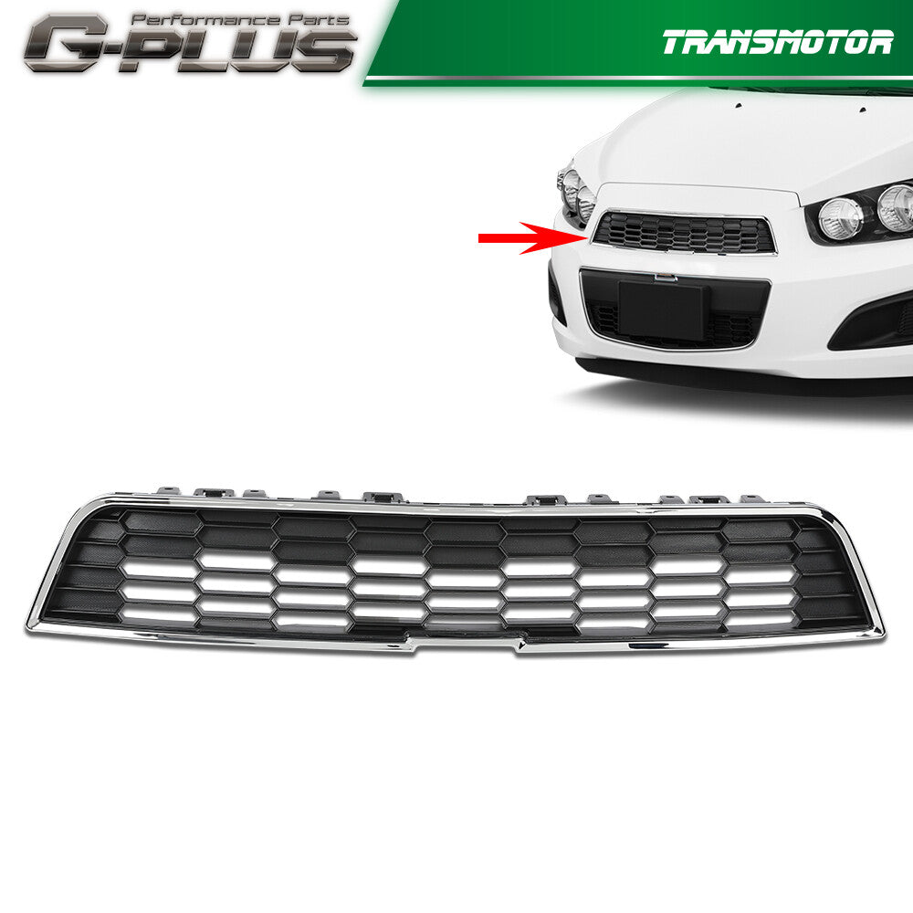 Front bumper upper grill grill for CHRome and black fits for Sonic 2012 - 2016- v