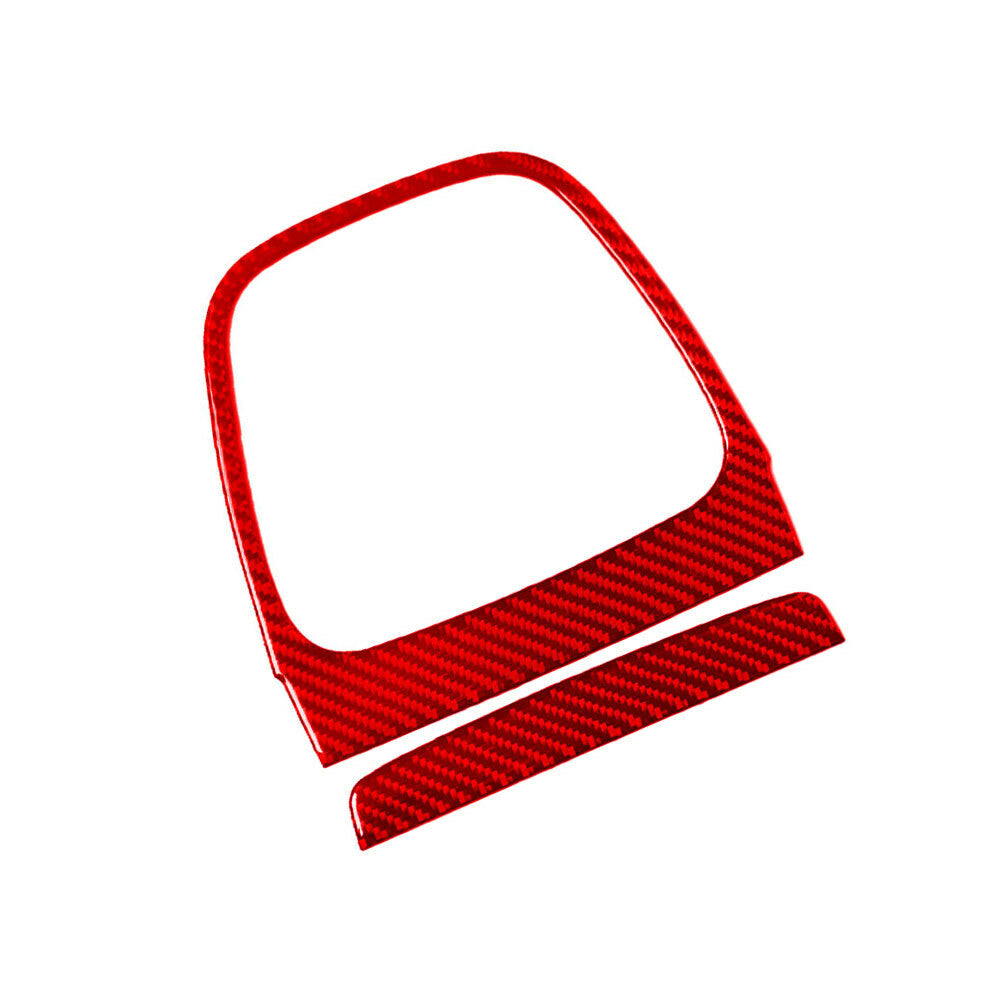 2Pcs Red Carbon Fiber Above Console Storage Cover for Chevrolet Sonic 2012-2016