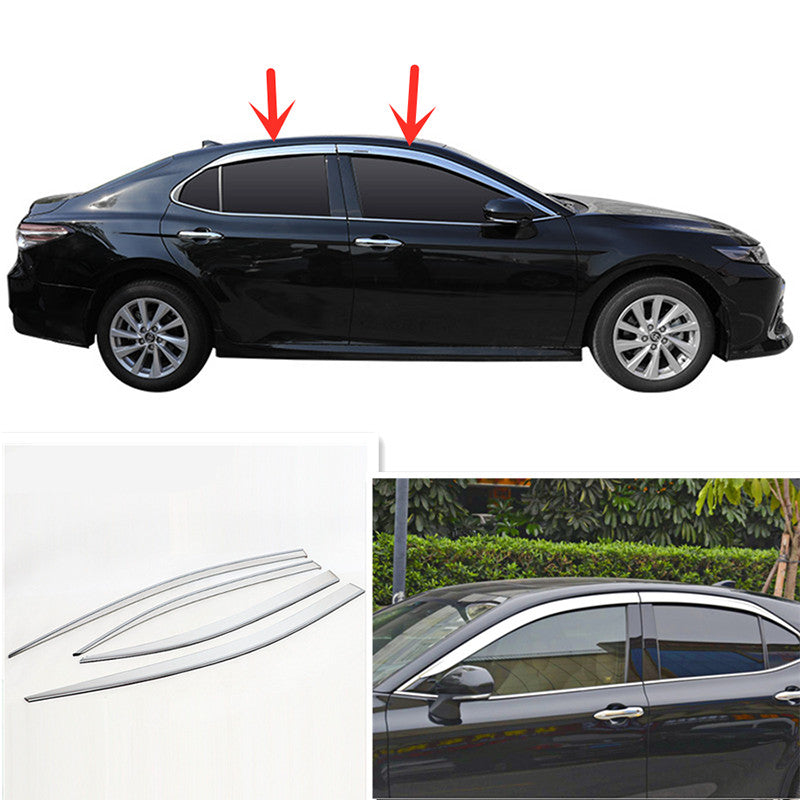 2021-2023 for Camry Chrome Window Vent Visor Sun Rain Deflector Guard B n
