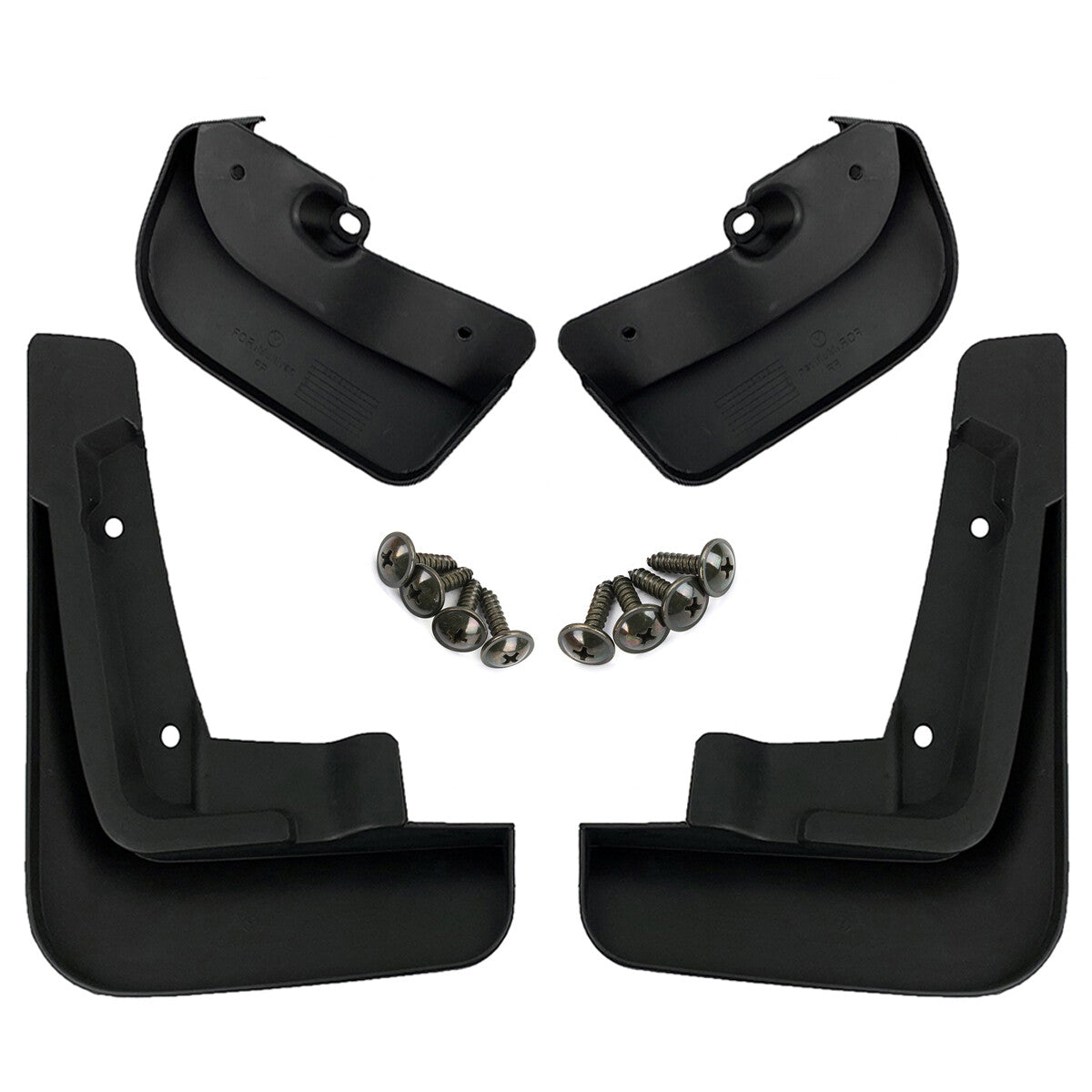 Dirt catcher for VW van multivan T6 4 pcs black front rear set 2020 Q