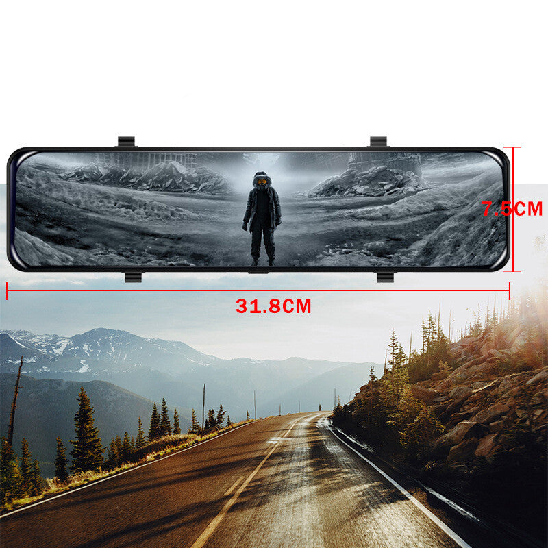 12-inch Android 8.1 GPS Navi 2+GB 32GB Mirror-finish Car DVR Camera 1080P n