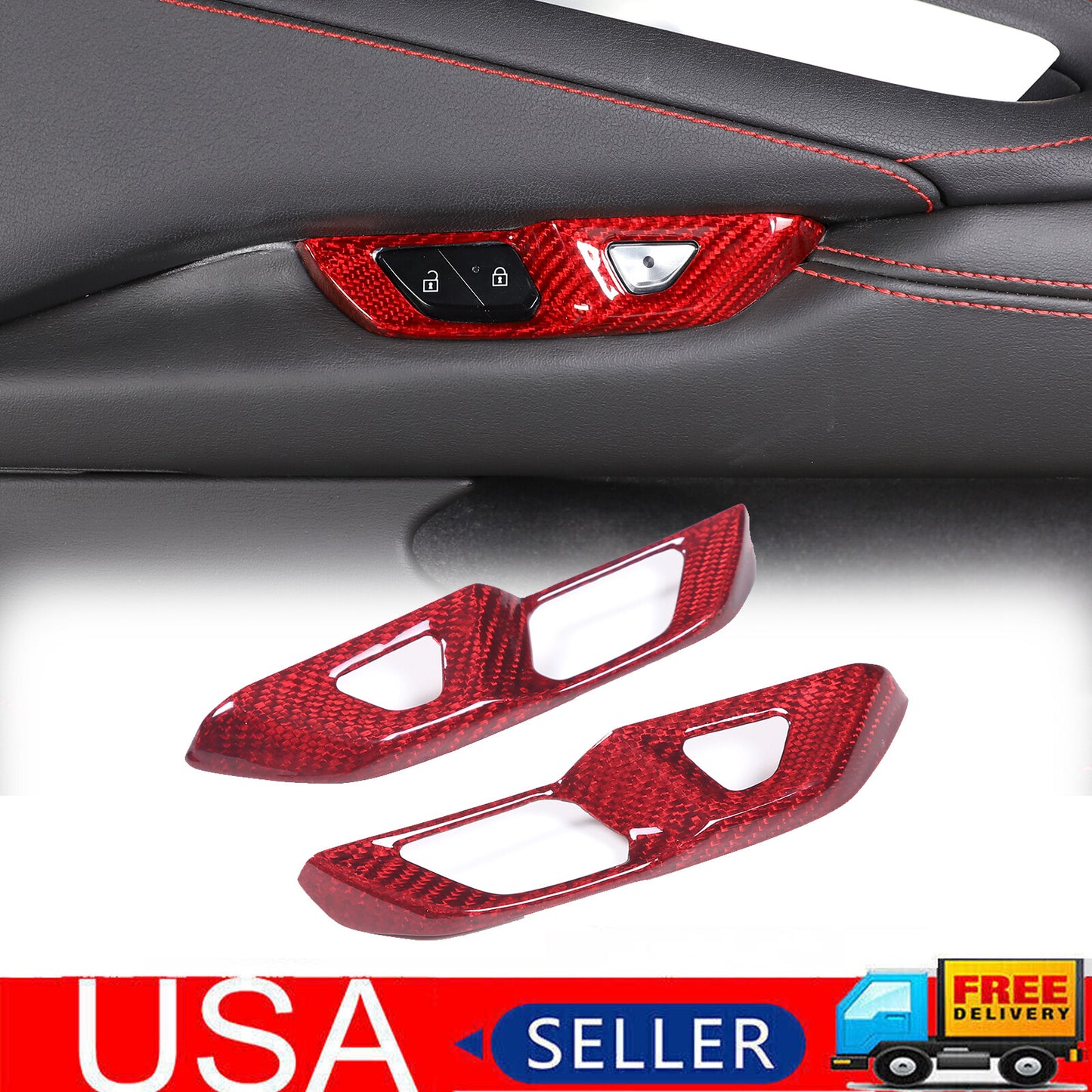 Matte Black Exterior Door Handle Bowl Covers for 16-23 for Titan Crew Cab 2DR- v