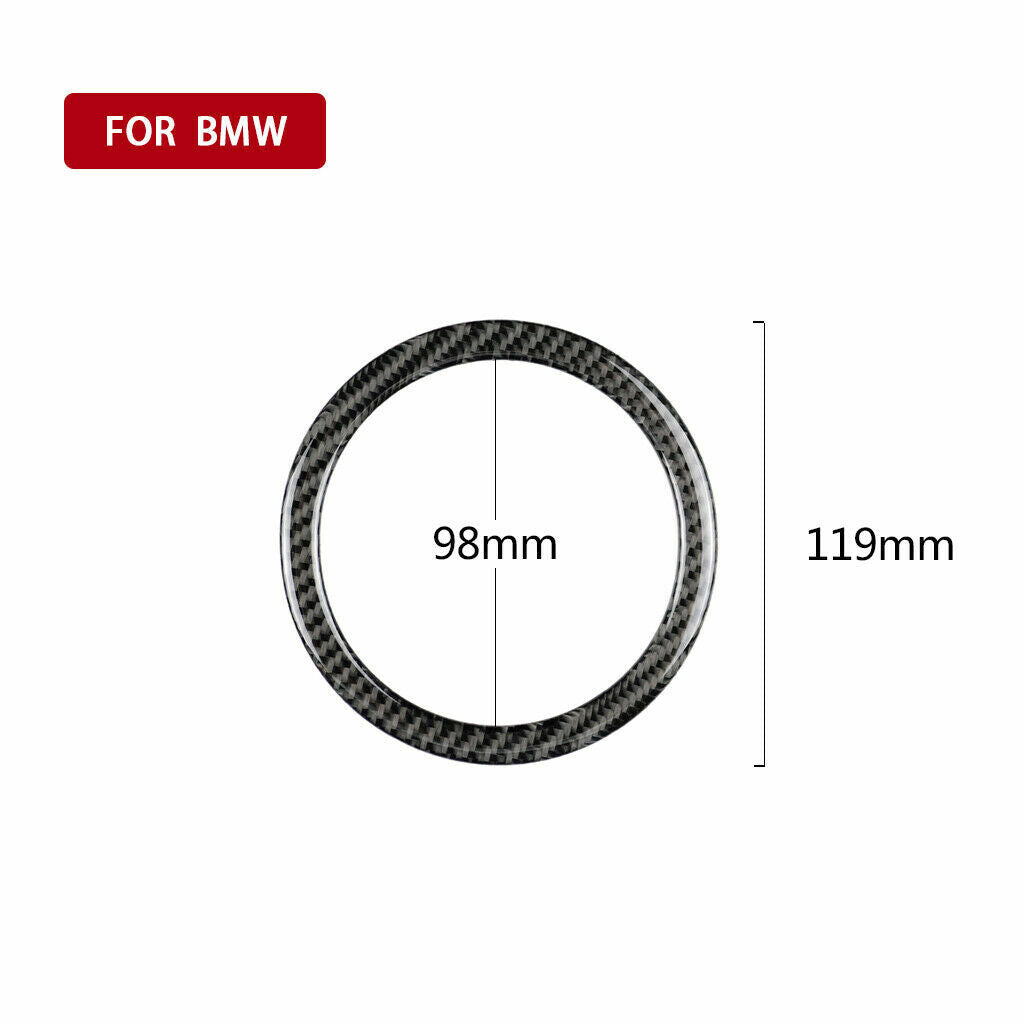 Carbon fiber inner steering wheel trim suitable for Mini Cooper R55 R56 2007-13 Q