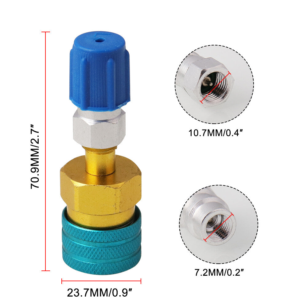 R1234YF To R134A Low Side Quick Coupler, Hose Adapter Fitting Connector For Car Q