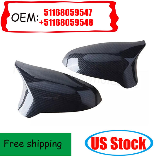 Cool carbon fiber style side mirror cap set for 2015-18 M3 F80 M4 F82- n