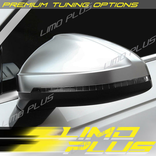 Matte Chrome Mirror Cover Caps for Audi for A4 B9 S4 for A5 S5 W/O Lane Assist 17-2024 Q