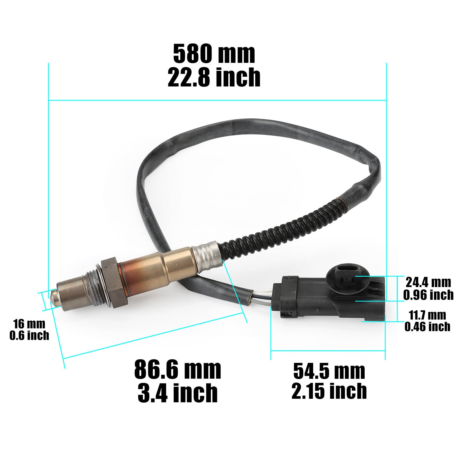 One replacement part for oxygen sensor 0258006294, new, suitable for Reynolds oxygen sensors.