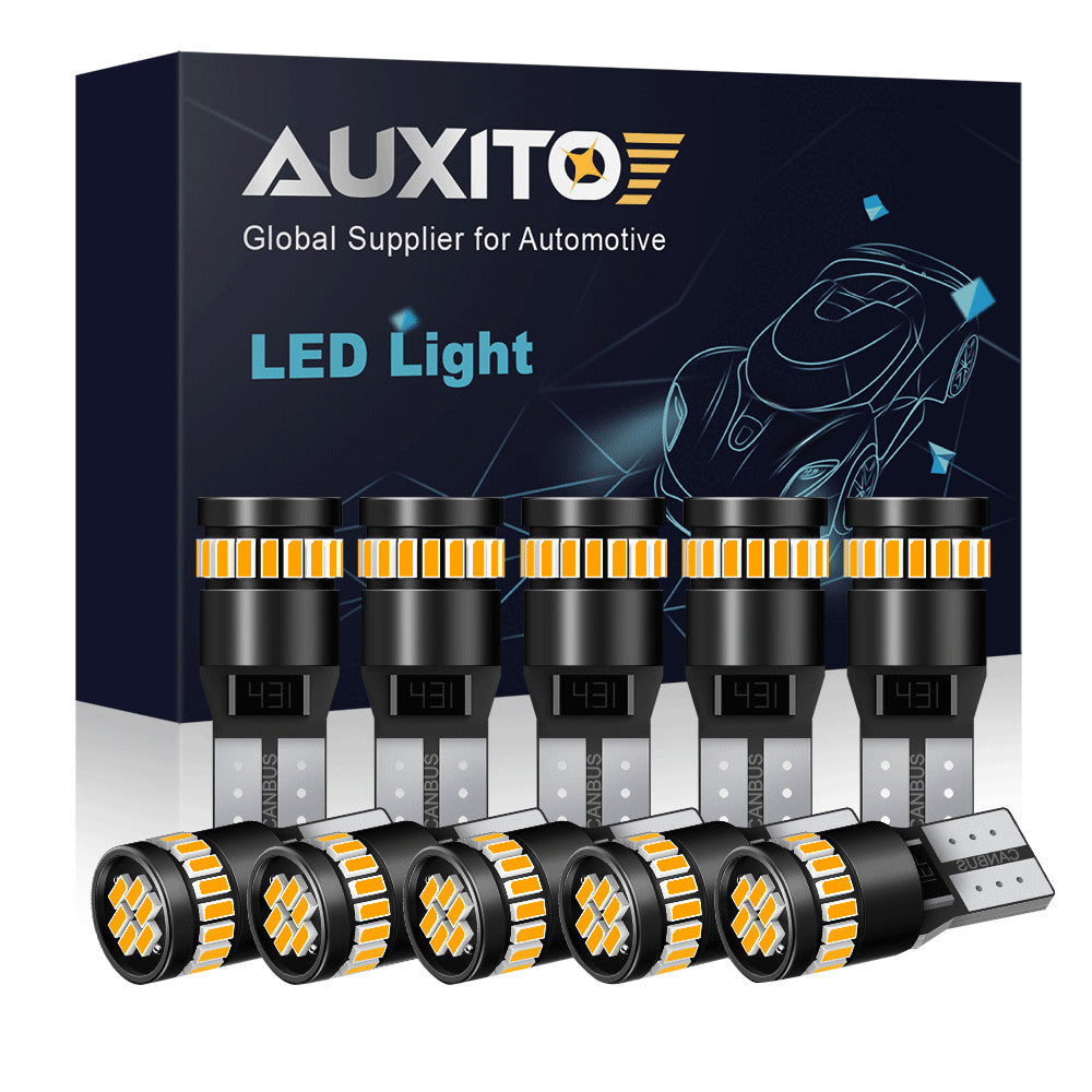 10 generation glue T10 W16W 158 2825 24SMD CANBUS Yefu red LED Dubai sound station - v