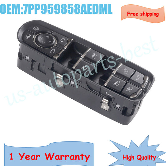Front Left Window Switch Button Panel Fit for Porsche for Panamera 10-16 Macan 15-19