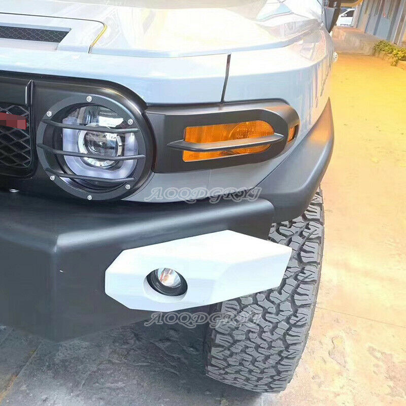 ABS Black Front Bumper Fog Light Lamp Cover Trim for Toyota FJ Cruiser 2007-2014