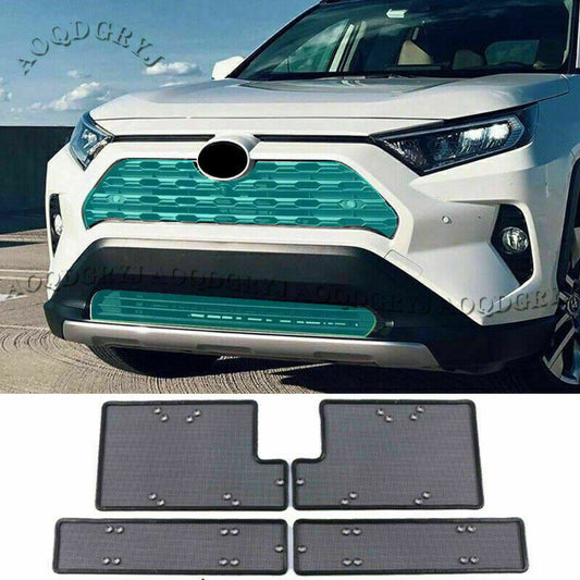 for Toyota RAV4 2019-2023 Stainless Steel Front Grille Insect-Proof Net Trim 4