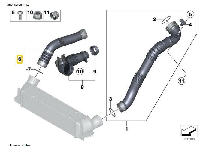 Intercooler Turbo Pipe Hose for E84 X1 16i 20i 20iX 28iX E89 Z4 18i 20i 28i v