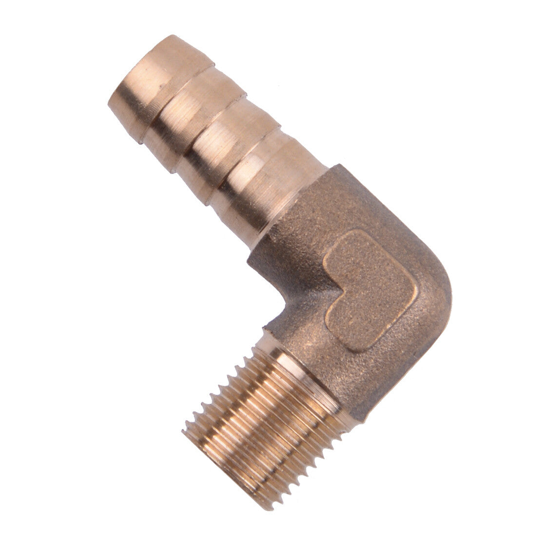 10 pcs 1/8 NPT Brass Barb Fitting Male Elbow 90 Degree 5/16 Hose ID v