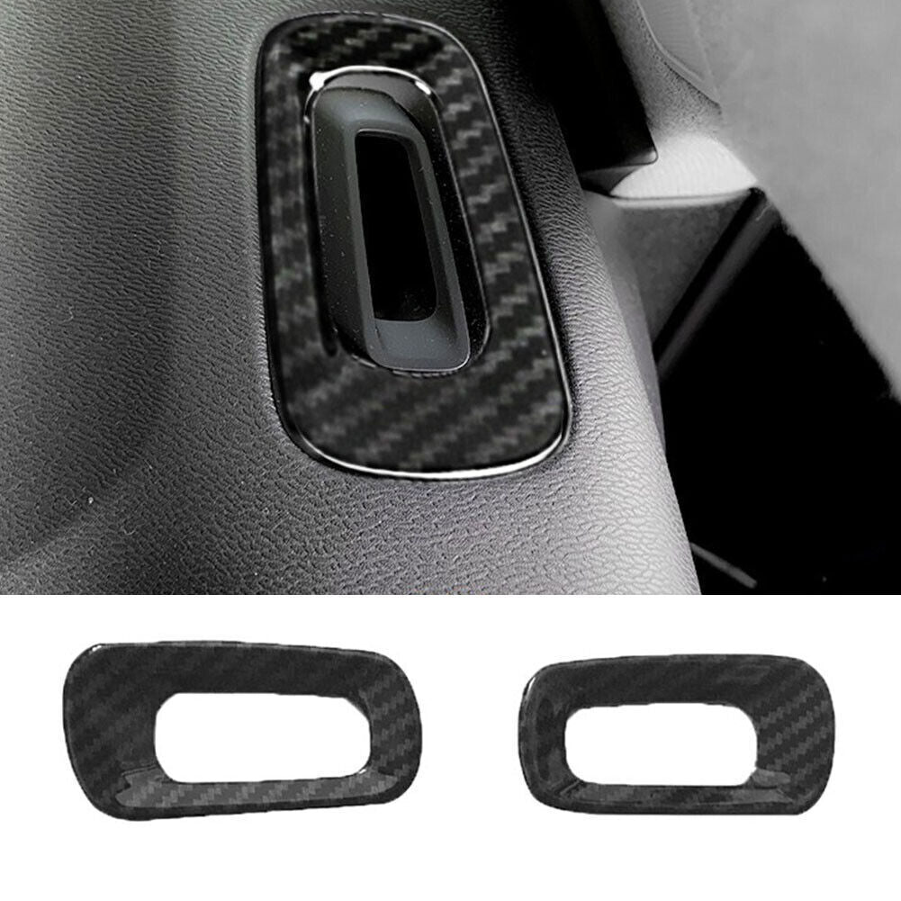 ABS Carbon Fiber Inner Dashboard Air Outlet Vent Trim for Volvo XC40 2018-2020