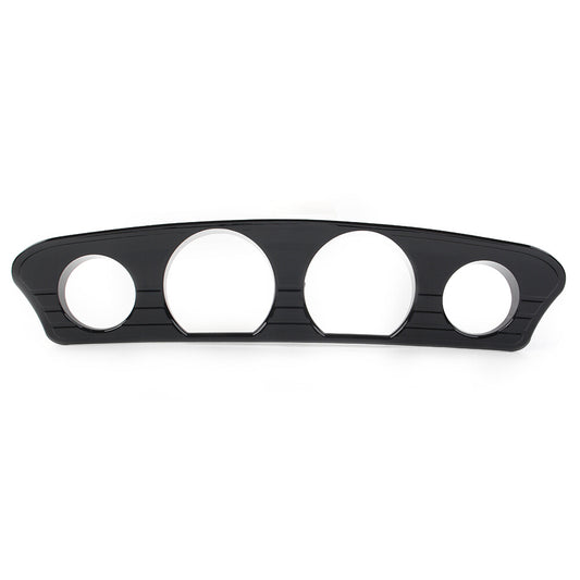 Black Tri Line Gauge Stereo Accent Trim Cover for Harley Touring 2014-2021 2015 Q
