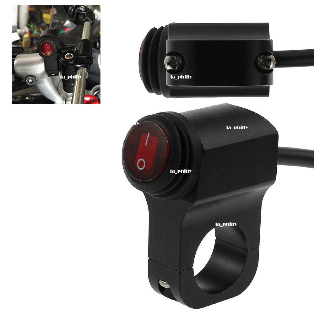 12V Motorcycle Handlebar Light On-Off Switch ATV Headlight Fog Spot Waterproof Q