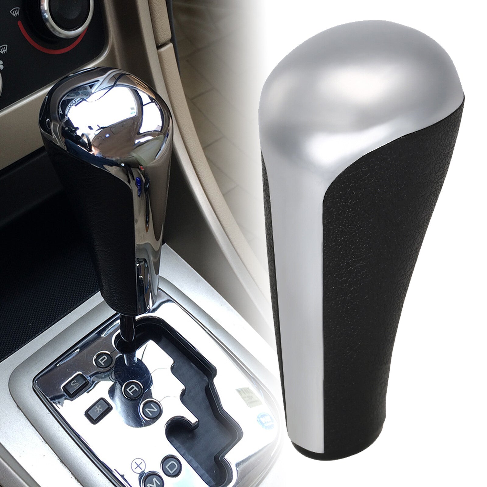 Automatic Gear Knob Stick for Peugeot 206 207 307 408 ABS&PVC W6P7 Q