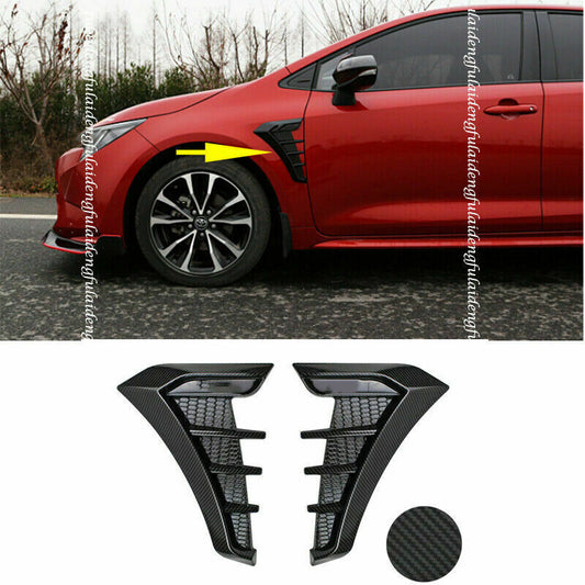 for Toyota for Corolla 2019-2023 Carbon Side Body Fender Vent Hood Intake Trim Cover