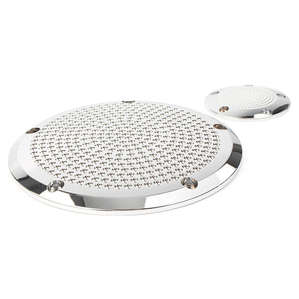 Pair Alminium 5 Hole Engine Clutch Cover Timing Cover for Harley Twin Cam Silver Q