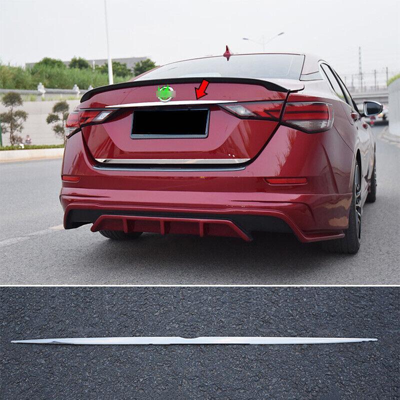 for Nissan Sylphy Sentra 20-2022 Chrome Steel Rear Door Trunk Lid Tailgate Strip