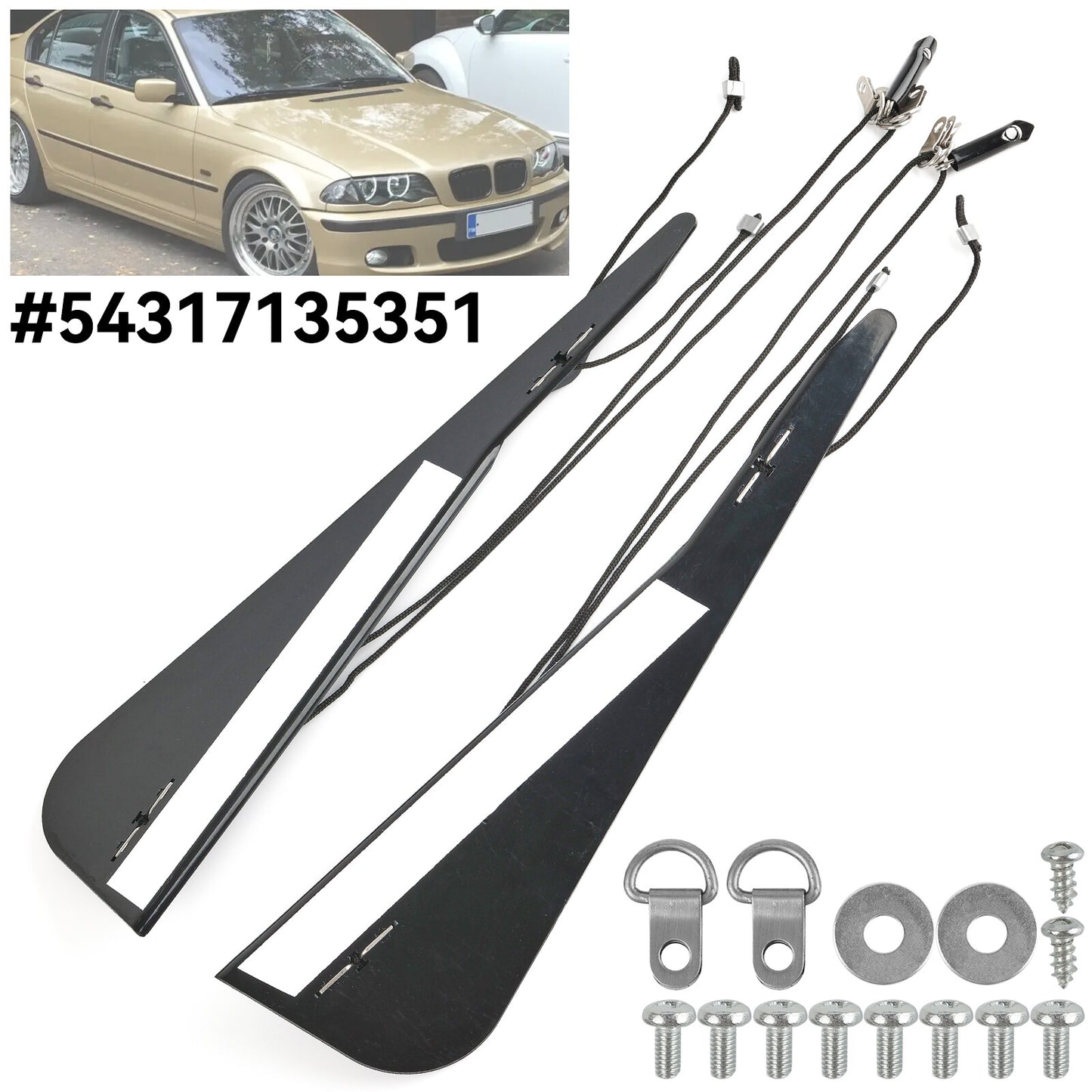 for BMW E46 325Ci M3 2-Door Repair Kit Convertible Top ¡°C¡± Column 54317135351