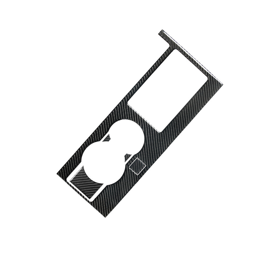 Red Carbon Fiber Rear Cup Hold Frame Cover Trim for Hyundai for Veloster JS 2019-22 v