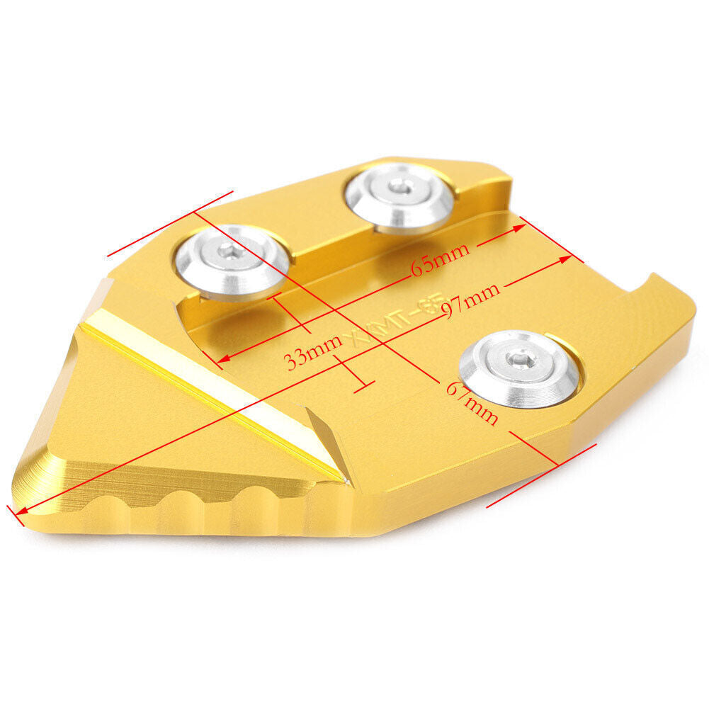 Side Stand Kickstand Extension Foot Plate Pad Fit 2015-2018 2016 for Kawasaki VN 650 Q
