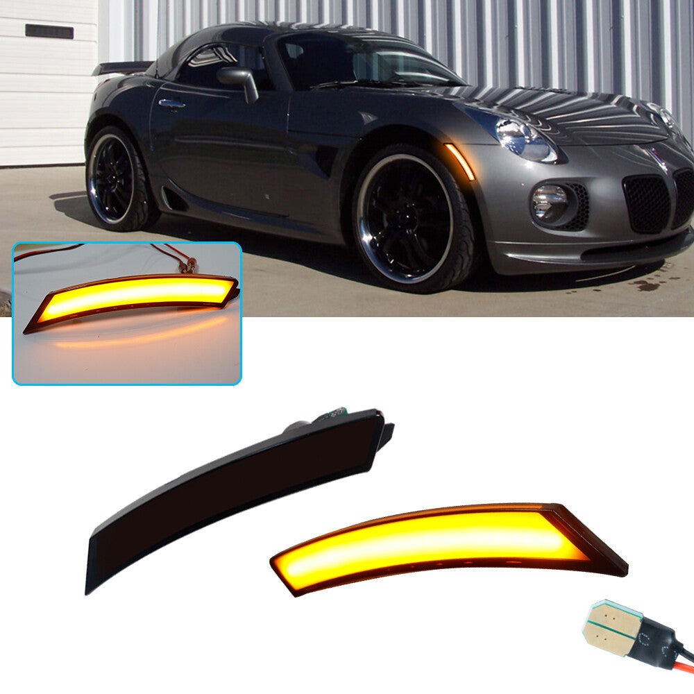 Smoked amber LED front marker light suitable for 06-10 for Pontiac Solstice& for Saturn Sky- v